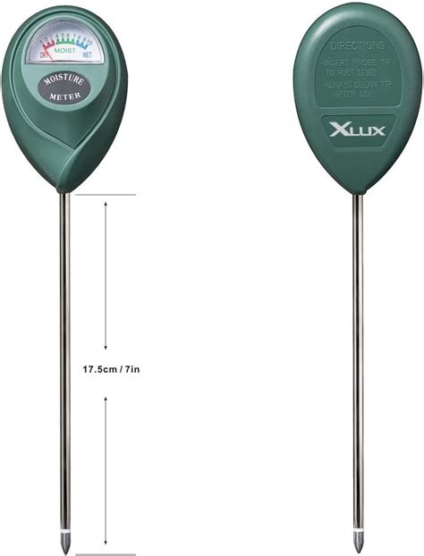 xlux soil moisture meter.|soil moisture level chart.